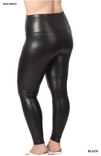 Load image into Gallery viewer, HIGH RISE FAUX LEATHER LEGGINGS
