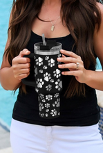 Load image into Gallery viewer, 40 Oz. Paw Print Tumbler
