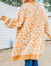 Load image into Gallery viewer, Leopard Open Front Fuzzy Cardigan
