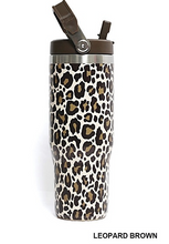 Load image into Gallery viewer, 30 Oz. Brown Leopard Tumbler
