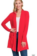 Load image into Gallery viewer, Red Lightweight Cardigan
