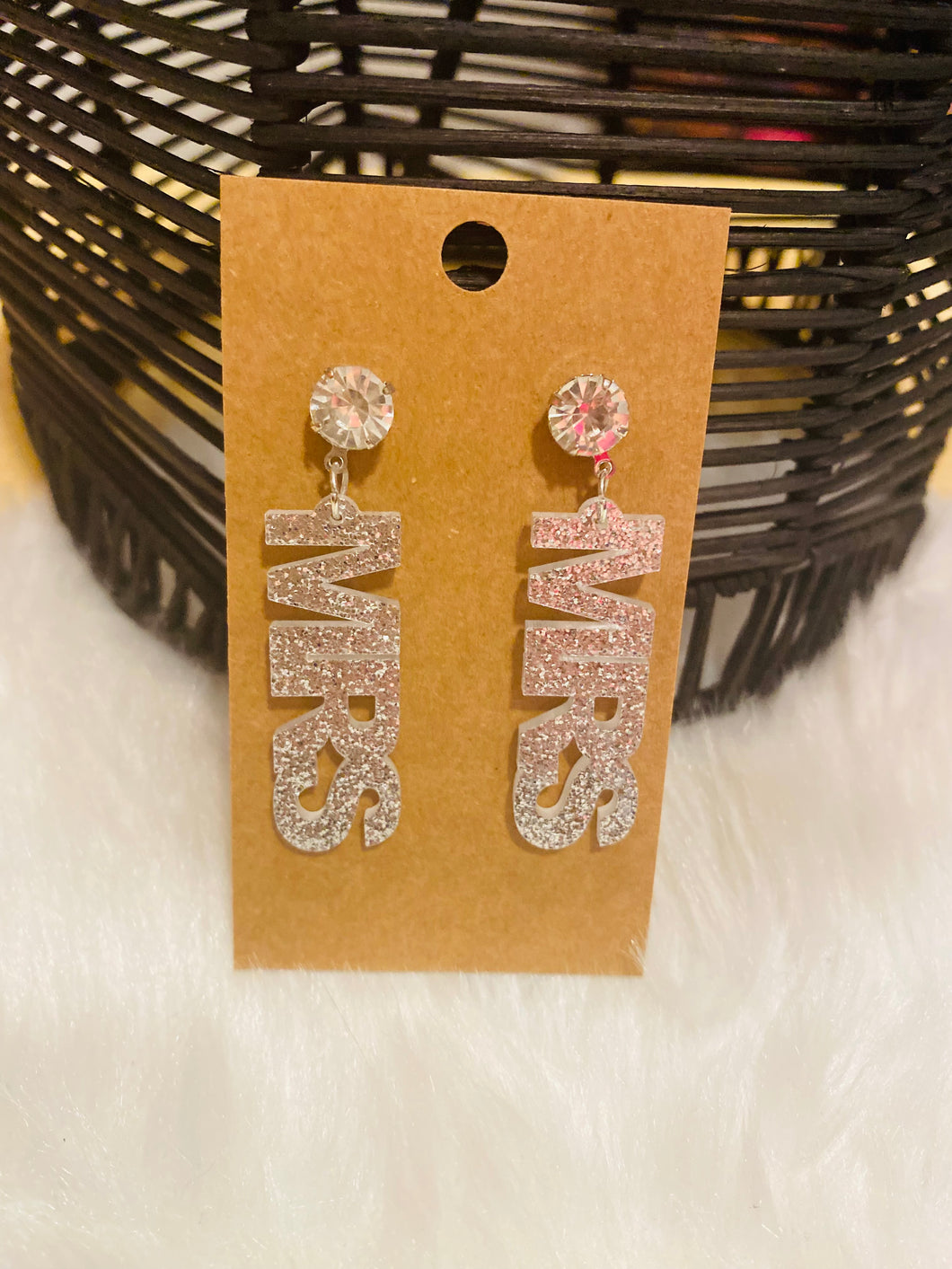 Acrylic MRS Earrings