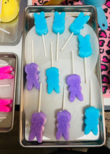 Load image into Gallery viewer, FREEZE DRIED Easter Peep Bunny Marshmallows on Stick
