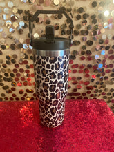 Load image into Gallery viewer, 30 Oz. Brown Leopard Tumbler
