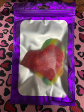 Load image into Gallery viewer, FREEZE DRIED Tropical Fruit &amp; Strawberry Roll Up Stuffed Skittle Hearts
