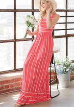 Load image into Gallery viewer, Chillin At My Place Stripe Maxi Dress w/Pockets
