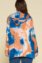 Load image into Gallery viewer, Tie Dye Jersey Pullover W/Hoodie
