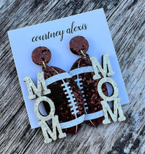 Load image into Gallery viewer, Football Mom Earrings
