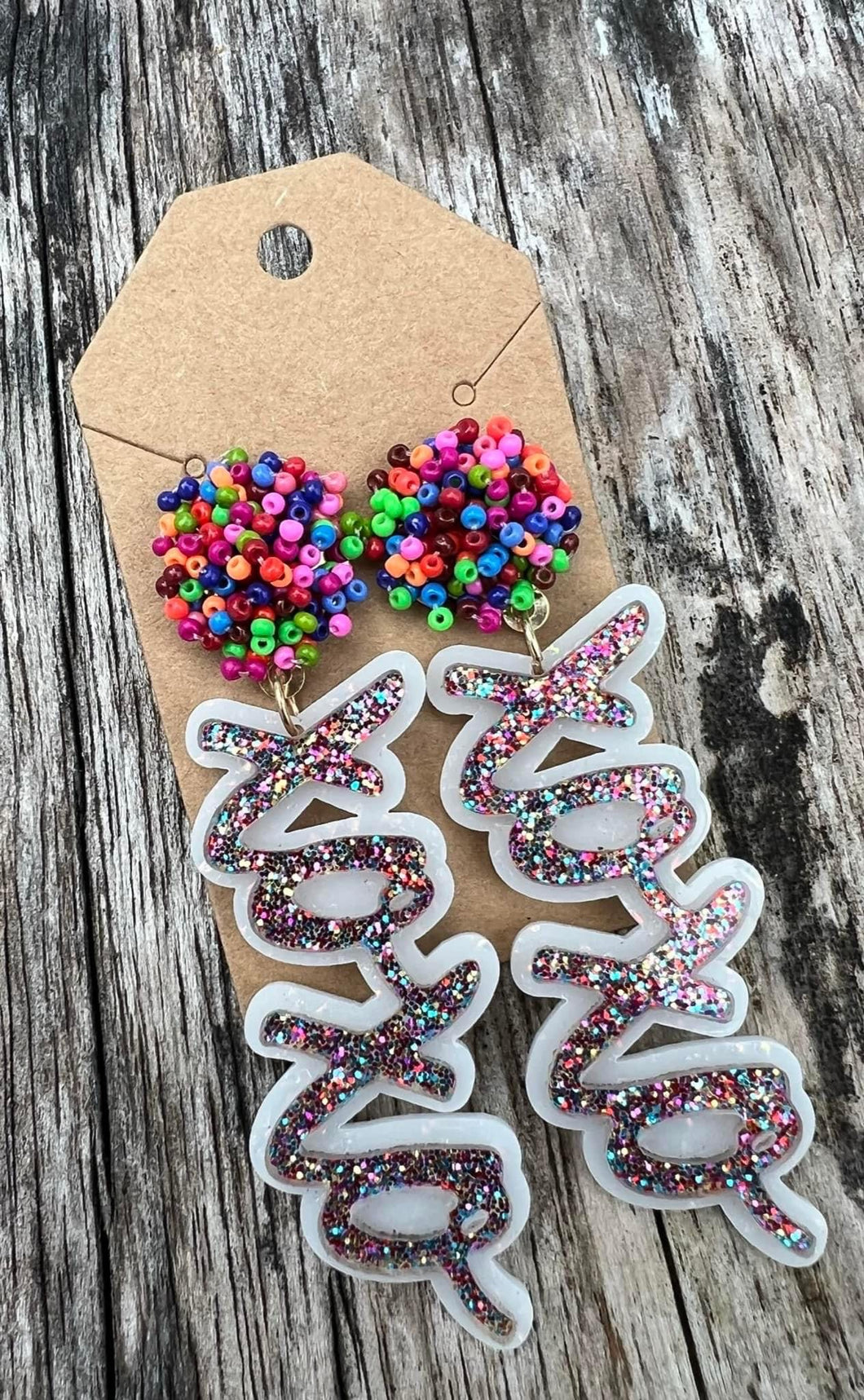 Beaded XOXO Earrings